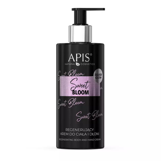 APIS Sweet Bloom zestaw jedwabisty żel pod prysznic 300ml + regenerujący krem do ciała i dłoni 300ml