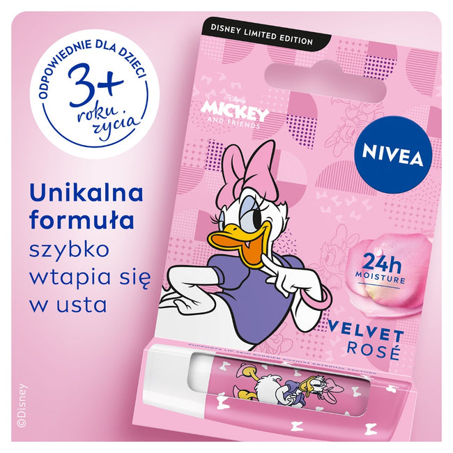 Nivea Daisy Duck Disney Edition pielęgnująca pomadka do ust 4.8g