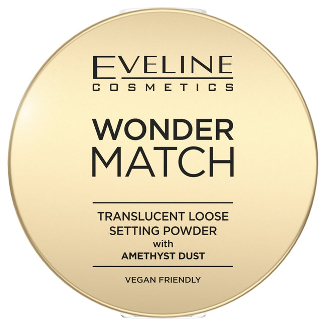 Eveline Cosmetics Wonder Match puder utrwalający z ametystowym pyłkiem 6g