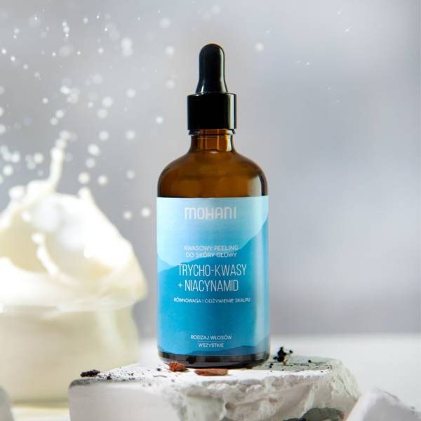 Mohani Równoważący peeling kwasowy do skóry głowy Trycho-kwasy + Niacynamid 100ml