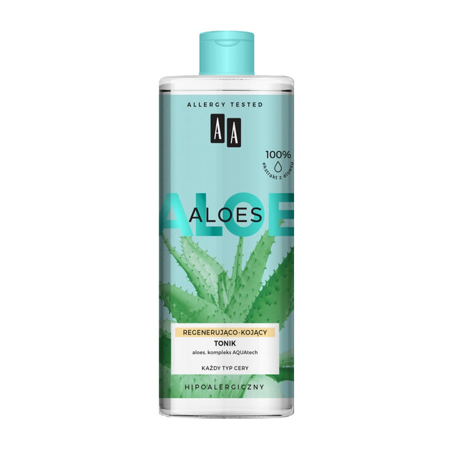 AA Aloes 100% Aloe Vera Extract tonik regenerująco-kojący 400ml