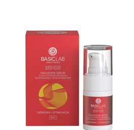 BasicLab Esteticus emulsyjne serum z 0.3% czystego retinolu 3% witaminą C i koenzymem Q10 15ml