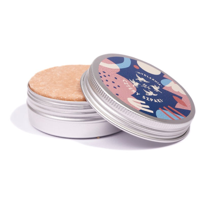 Mydlarnia Cztery Szpaki Okrągła puszka na szampon/odżywkę 60ml