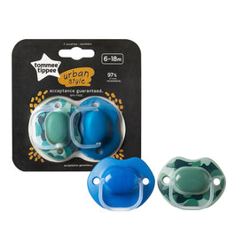 Tommee Tippee Urban smoczek uspokajający 6-18m Boy 2szt