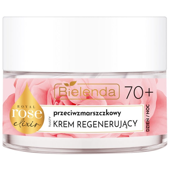 Bielenda Royal Rose Elixir przeciwzmarszczkowy tłusty krem regenerujący 70+ 50ml