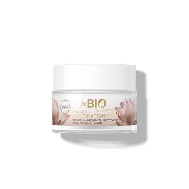BeBio Ewa Chodakowska Hyaluro bioOdmładzanie 40+ naturalny krem-maska do twarzy na noc 50ml