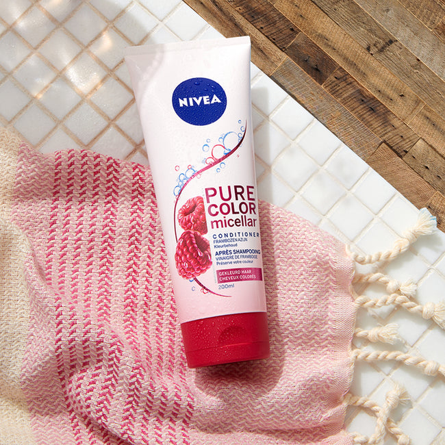 Nivea Pure Color Micellar 2in1 micelarna odżywka + maska do włosów farbowanych 200ml