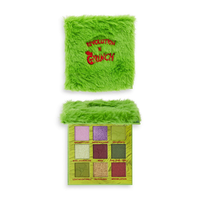 Makeup Revolution The Grinch x Revolution Mean One Shadow Palette paletka 9 cieni do powiek 7.2g