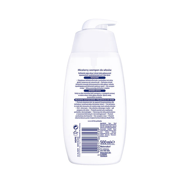 Nivea Baby micelarny szampon do włosów 500ml