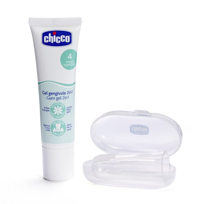Chicco Zestaw startowy żel na ząbkowanie 30ml + szczoteczka na palec