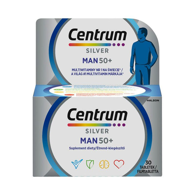 Centrum Silver Man 50+ multiwitaminy dla mężczyzn suplement diety 30 tabletek