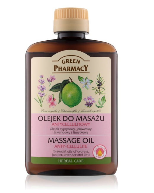 Green Pharmacy Massage Oil olejek do masażu ciała antycellulitowy 200ml