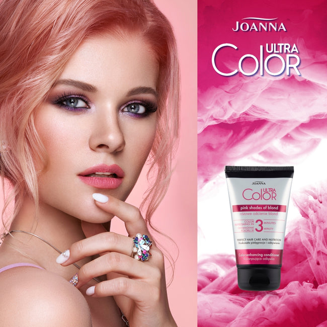 Joanna Ultra Color koloryzująca odżywka Różowe Odcienie Blond 100g