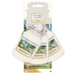 Yankee Candle Car Jar Bonus Pack zestaw zapachów samochodowych Clean Cotton 3szt