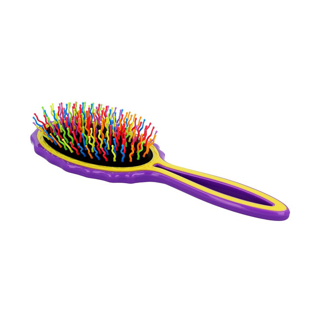 Twish Big Handy Hair Brush duża szczotka do włosów Violet-Yellow