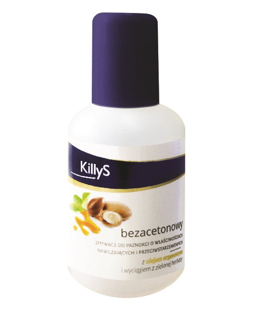 KillyS Acetone-Free Nail Polish Remover bezacetonowy zmywacz do paznokci Olejek Arganowy 50ml