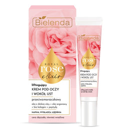 Bielenda Royal Rose Elixir przeciwzmarszczkowy krem liftingujący pod oczy i wokół ust 15ml