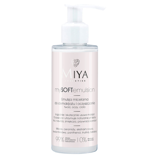 Miya Cosmetics MySOFTemulsion emulsja micelarna do demakijażu i oczyszczania 140ml