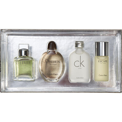 Calvin Klein Men Mini zestaw Eternity woda toaletowa 15ml + Obsession woda toaletowa 15ml + CK One woda toaletowa 15ml + Escape woda toaletowa 15ml