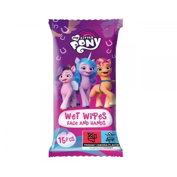 My Little Pony Chusteczki nawilżane do twarzy i rąk Truskawka 15szt.