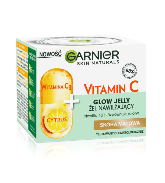 Garnier Skin Naturals Vitamin C Glow Jelly żel nawilżający do twarzy Witamina Cg + Cytrus 50ml