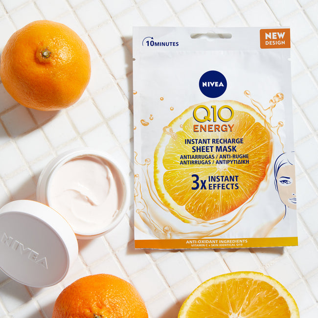 Nivea Q10 Plus C 10-minutowa maska w płachcie 1szt