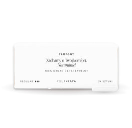 Your Kaya Tampony z organicznej bawełny Regular 24szt.