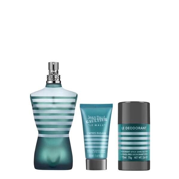 Jean Paul Gaultier Le Male zestaw woda toaletowa spray 125ml + balsam po goleniu 50ml + dezodorant sztyft 75ml