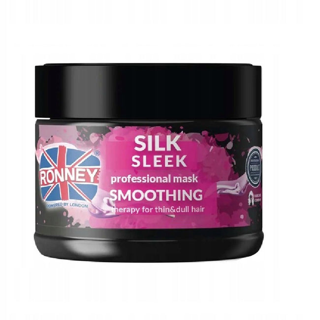 Ronney Silk Sleek Professional Mask Smoothing wygładzająca maska do włosów cienkich i matowych 300ml