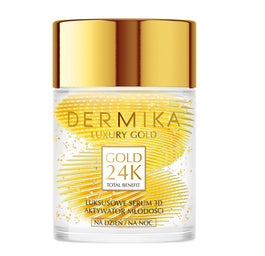 Dermika Luxury Gold 24K Total Benefit luksusowe serum 3D aktywator młodości 60g