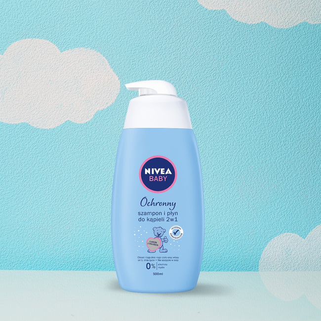 Nivea Baby ochronny szampon i płyn do kąpieli dla dzieci 2w1 500ml