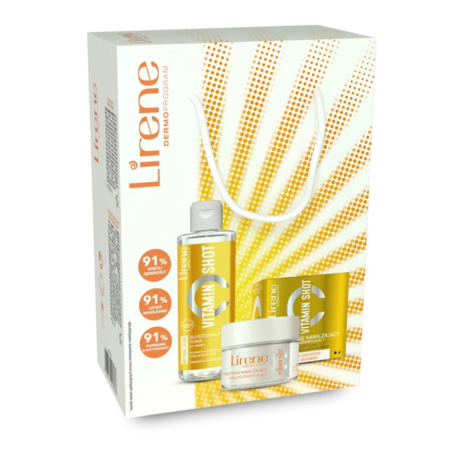 Lirene Vitamin Shot zestaw krem nawilżający 50ml + tonik 200ml
