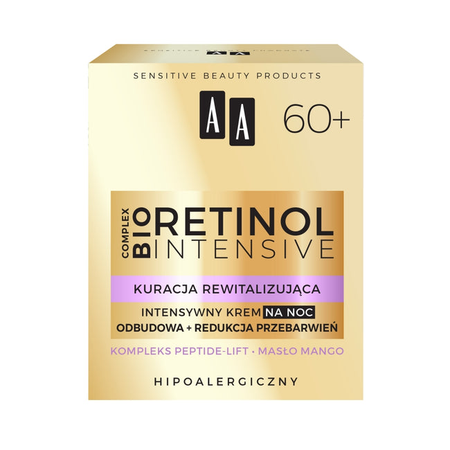 AA Retinol Intensive 60+ intensywny krem na noc odbudowa+redukcja przebarwień 50ml