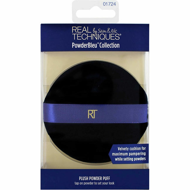 Real Techniques PowderBleu Collection Plush Powder Puff miękki puszek do pudru