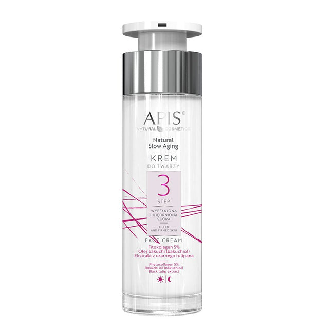 APIS Natural Slow Aging krem do twarzy step 3 wypełniona i ujędrniona skóra 50ml