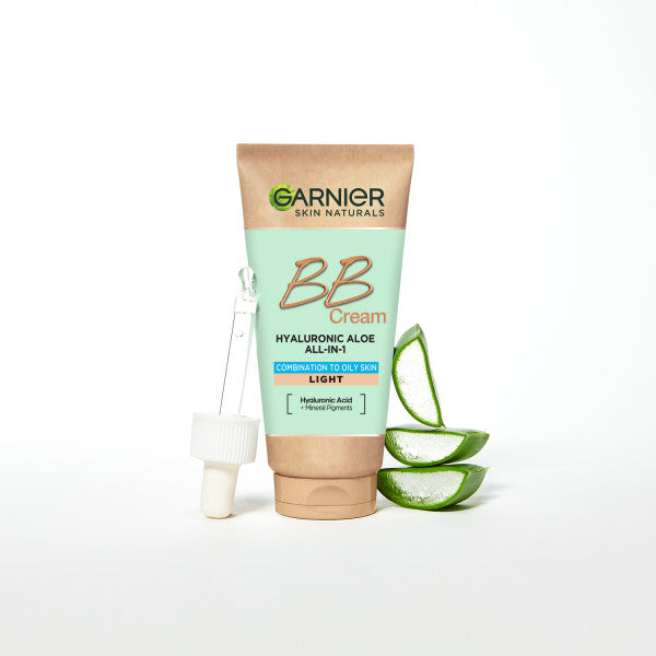 Garnier Hyaluronic Aloe All-In-1 BB Cream nawilżający krem BB dla skóry tłustej i mieszanej Jasny 50ml