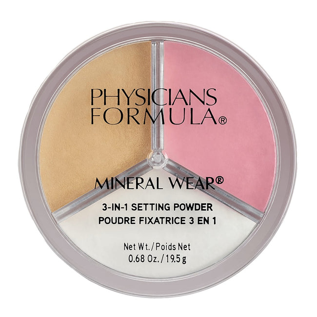 Physicians Formula Mineral Wear 3-in-1 Setting Powder puder utrwalający 3w1 19.5g