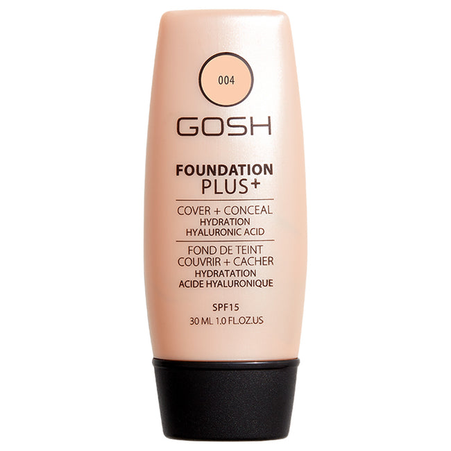 Gosh Foundation Plus+ kryjąco-korygujący podkład do twarzy 004 Natural 30ml