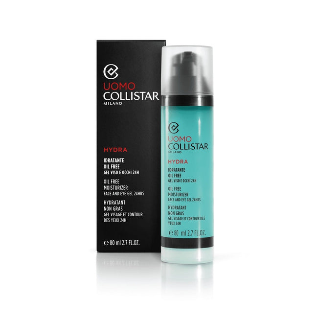 Collistar Uomo Hydra Oil Free Moisturizer nawilżający żel do twarzy i oczu 24h 80ml