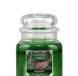 Country Candle Średnia świeca zapachowa z dwoma knotami Balsam Fir 453g