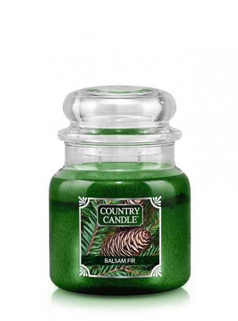 Country Candle Średnia świeca zapachowa z dwoma knotami Balsam Fir 453g