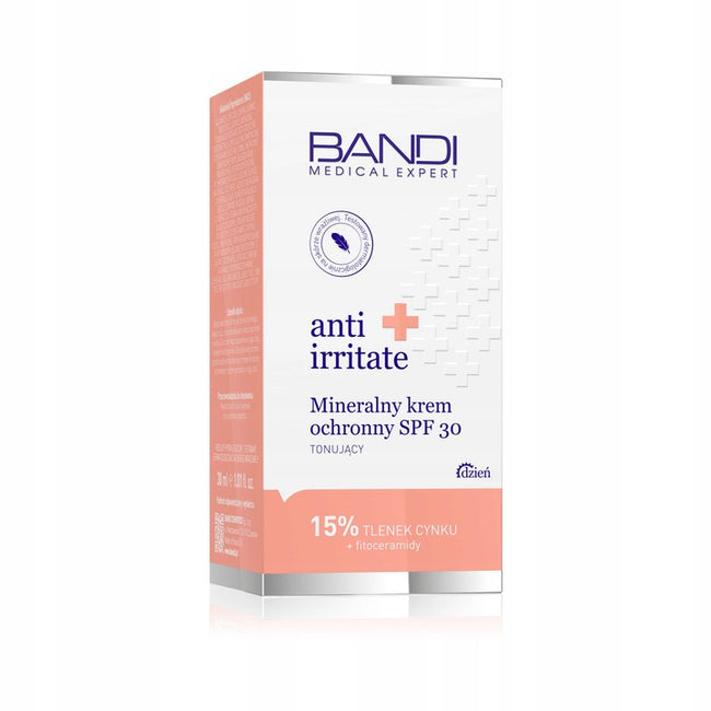 BANDI Anti Irritate mineralny krem ochronny SPF30 tonujący 30ml