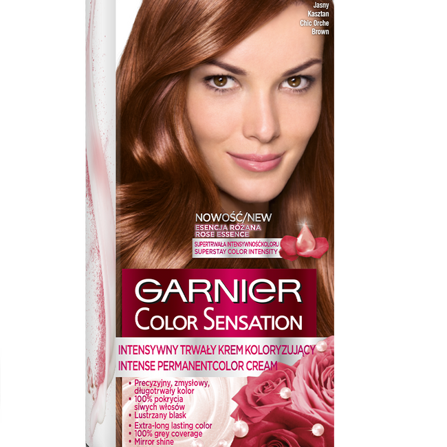 Garnier Color Sensation krem koloryzujący do włosów 6.35 Jasny Kasztan