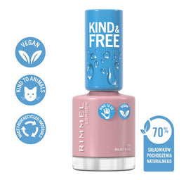 Rimmel Kind & Free wegański lakier do paznokci 154 Milky Bare 8ml