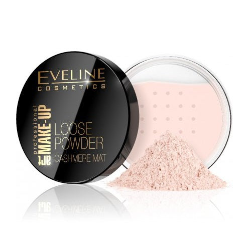 Eveline Cosmetics Art Make-Up Loose Powder Cashmere Mat matujący puder sypki 02 Beige 20g