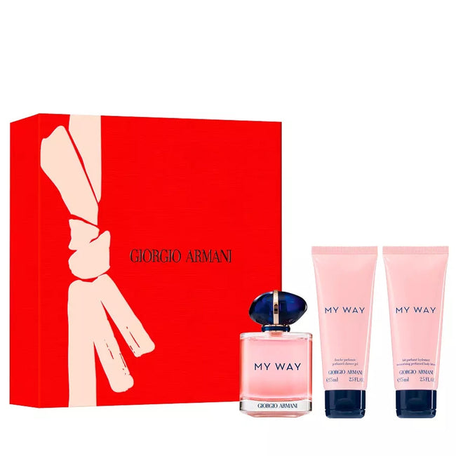 Giorgio Armani My Way zestaw woda perfumowana spray 90ml + żel pod prysznic 75ml + balsam do ciała 75ml