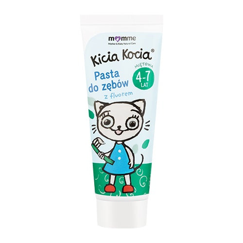 MomMe Kicia Kocia pasta do zębów z fluorem 4-7 lat Mięta 50ml