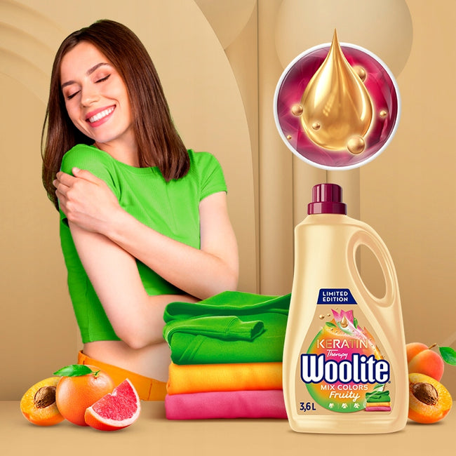 Woolite Keratin Therapy Fruity płyn do prania do kolorów 3,6l