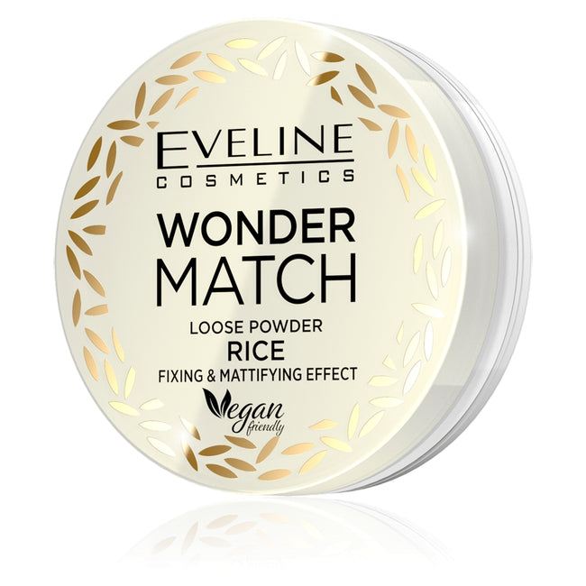 Eveline Cosmetics Wonder Match Loose Powder Rice puder sypki ryżowy utrwalająco-matujący 6g