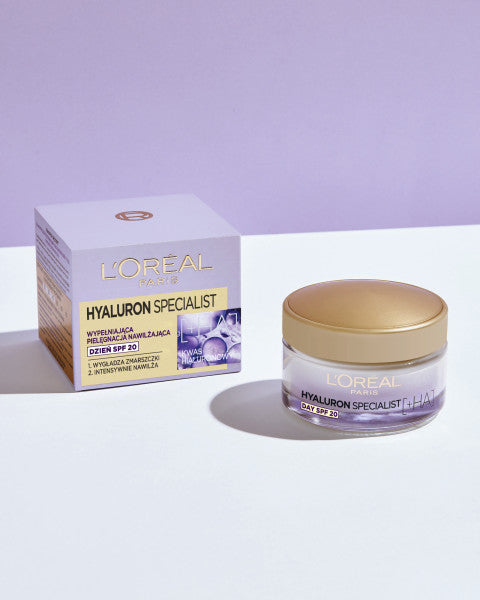 L'Oreal Paris Hyaluron Specialist krem na dzień SPF20 wypełniająca pielęgnacja nawilżająca 50ml